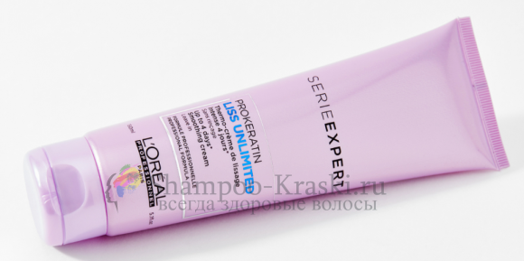 Разглаживающий термокрем для сухих и непослушных волос - Loreal Liss Unlimited Thermo Smoothing Cream (Лис анлимитед крем) 150 мл