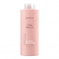 Wella Invigo Blonde Recharge Шампунь нейтрализатор желтизны для холодных светлых оттенков 1000мл