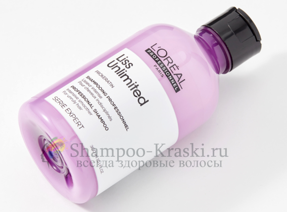 Разглаживающий шампунь для сухих и непослушных волос - Loreal Liss Unlimited Shampoo (Лис анлимитед шампунь) 300 мл