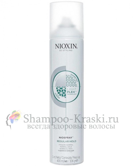 Лак спрей подвижной фиксации - Nioxin 3D Styling Niospray Regular Hold 400 мл