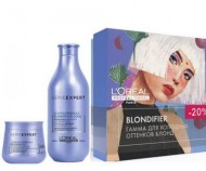 Набор от Loreal Blondifier - для Холодных оттенков блонд Шампунь-300мл, Маска-250мл