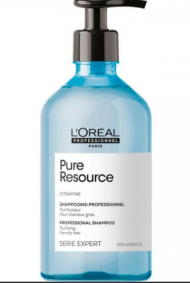 Шампунь для нормальных и склонных к жирности волос - Loreal Профешнл Pure Resource Shampoo 500 мл