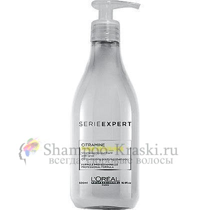 Шампунь для нормальных и склонных к жирности волос - Loreal Профешнл Pure Resource Shampoo 500 мл Шампунь для нормальных и склонных к жирности волос - Loreal Профешнл Pure Resource Shampoo 500 мл