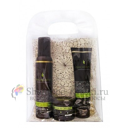 Макадамия Набор "Гладкий локон" - Macadamia Smooth Curls 148мл + 75gr + 180мл