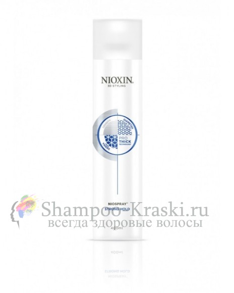 Лак спрей сильной фиксации - Nioxin 3D Styling Niospray Strong Hold 400 мл