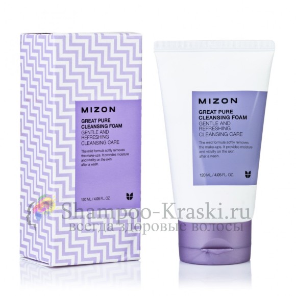 MIZON Скрабирующая пенка для очищения кожи лица Great Pure Cleansing Foam 120мл