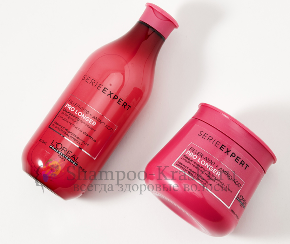 Набор от Loreal Pro Longer - для ухода за длинными волосами Шампунь-300мл, Мака-250мл