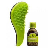 Макадамия набор Расческа для распутывания волос Зеленая+Уход восстанавливающий с маслом арганы и макадамии-No Tangle Brush Green Set 30мл Макадамия набор Расческа для распутывания волос Зеленая+Уход восстанавливающий с маслом арганы и макадамии-No Tangle Brush Green Set 30мл