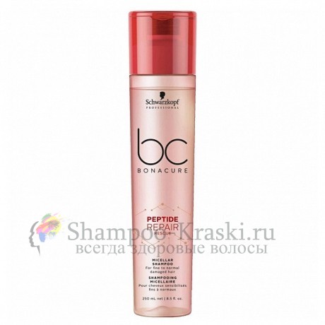 BC Bonacure Peptide Repair Rescue Micellar Shampoo - Мицеллярный шампунь от Schwarzkopf Professional 250 мл
