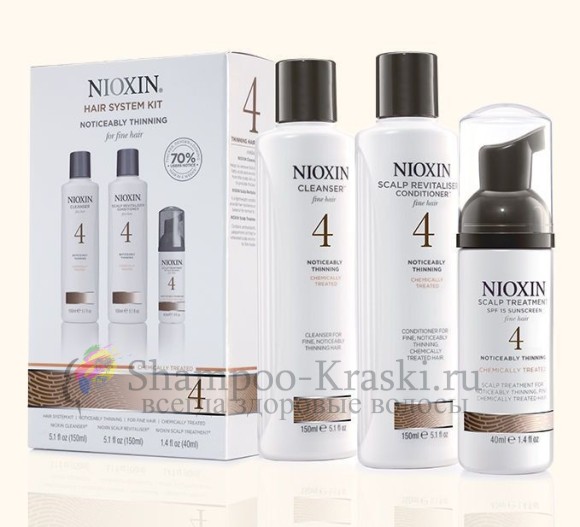 Набор (Система 4) - Nioxin Starter Kit System 4 XXL 300мл+300мл+100мл