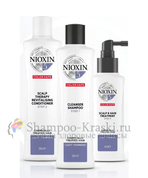 Набор (Система 5) - Nioxin System 5 Kit XXL 300мл+300мл+100мл 300+300+100 мл