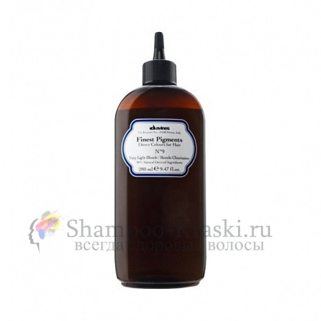 Краска для волос "Прямой пигмент" (Очень светлый блонд) - Davines Finest Pigments №9 Very Light Blonde 280 мл