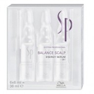 Энергетическая сыворотка против выпадения волос - Wella System Professional Balance Scalp Energy Serum 6*6 мл