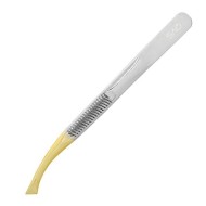 QVS Пинцет эргономичный со скошенными кончиками 1633 1шт.