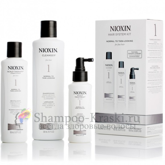 Набор Система 1 - Nioxin System 1 Kit 150мл+150мл+50 мл Набор Система 1 - Nioxin System 1 Kit 150мл+150мл+50 мл